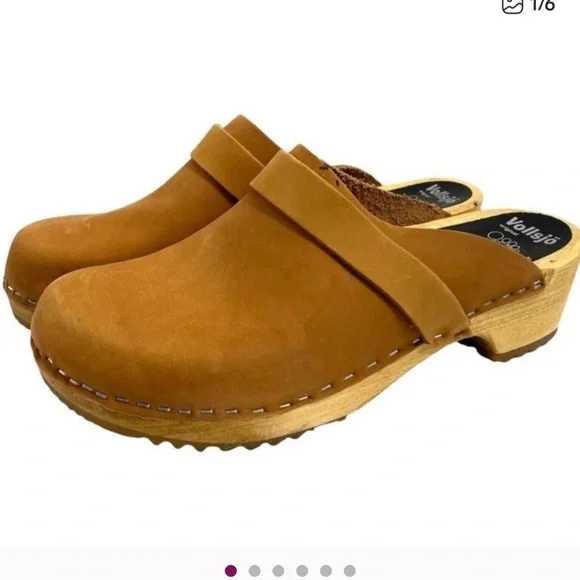 Vollsjo wooden sole clogs Size 38 - Picture 3 of 3
